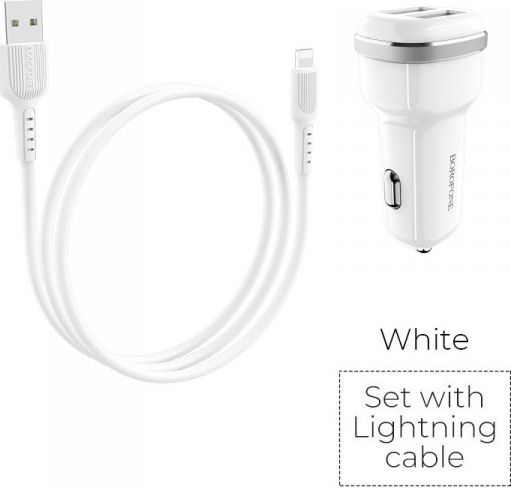Nabíječka Borofone 2x USB-A 2,4 A (BFO-BZ13-L-W)