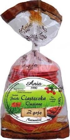 Bio Ania Ovesné sušenky s goji 150 g Ania
