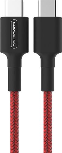 Somostel USB-C - USB-C USB kabel 1 m červený (28858)