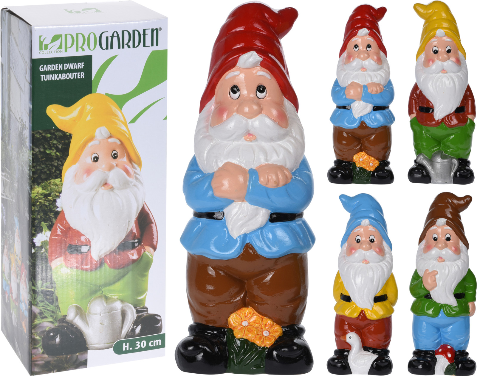 Trpaslík záhradný 30 cm mix dekoru keramika