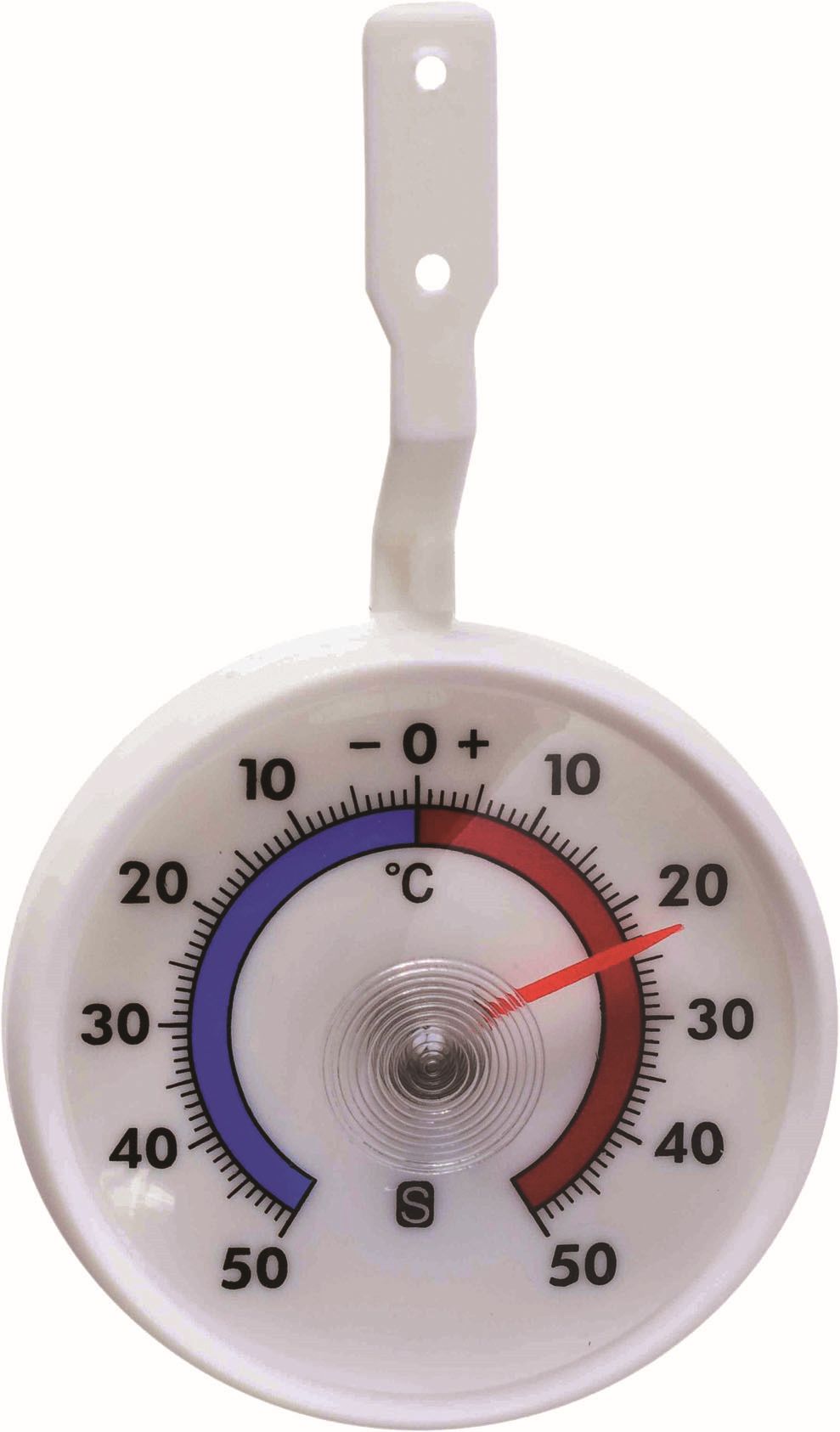 Teplomer okenný 7,3 cm okrúhly úchyt skrutka -50 ° C až 50 °