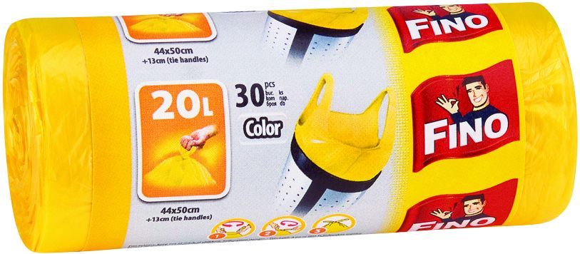 Vrece na odpadky 20 l/30 ks farebné FINO