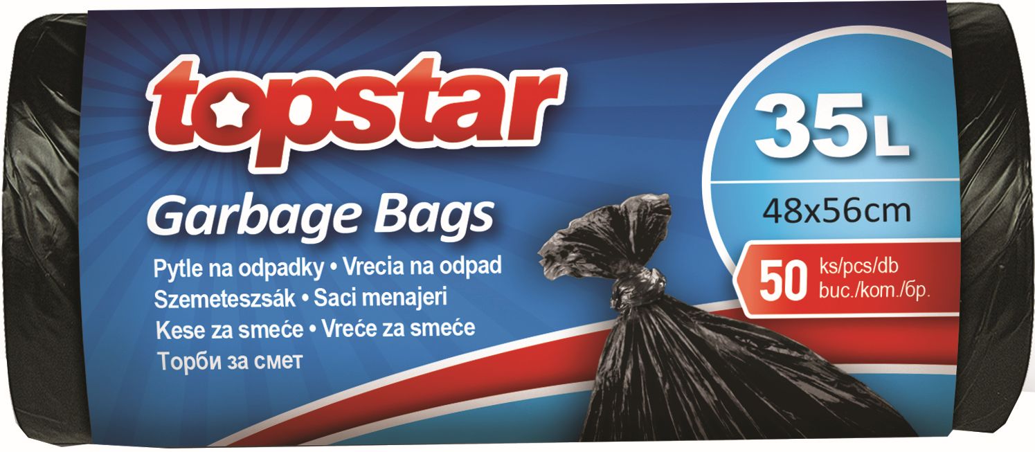 Vrece na odpadky 35 l/50 ks Topstar