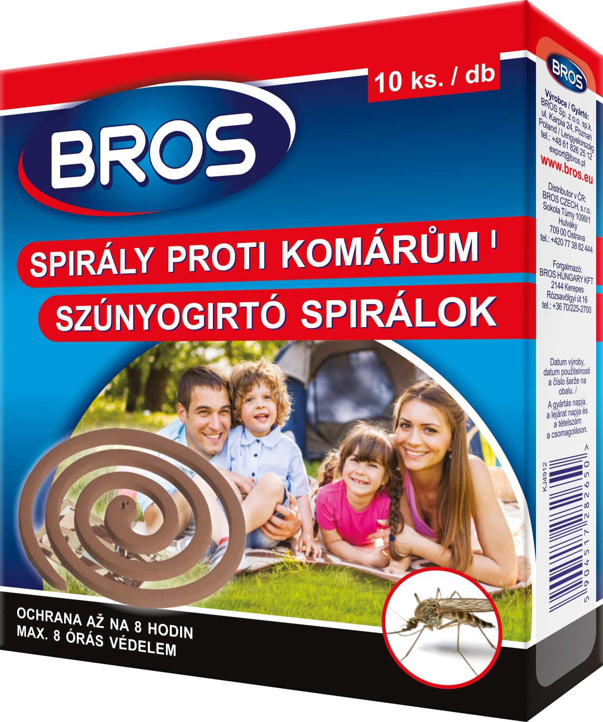 Špirála proti komárom 10 ks BROS