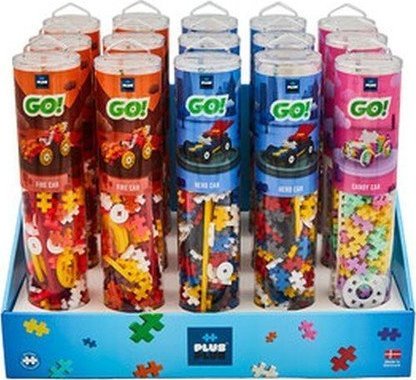 PLUS-PLUS OBRAZOVKY BAREVNÝ MIX AUTOMOBILŮ - 15 TUB
