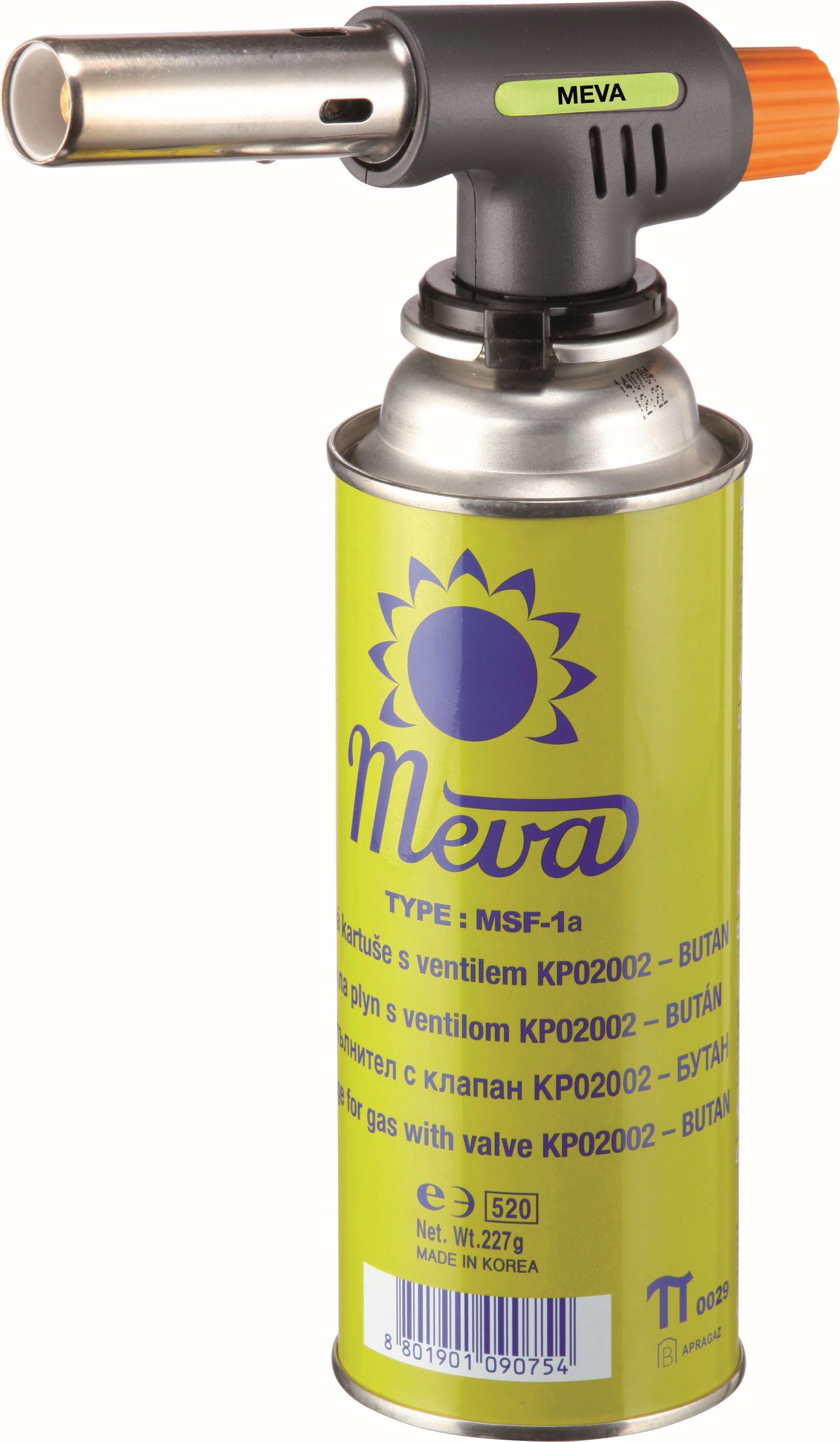 Hořák plynový piezo 1,6 kW UNI typ KP01006 na kartuše KP0200