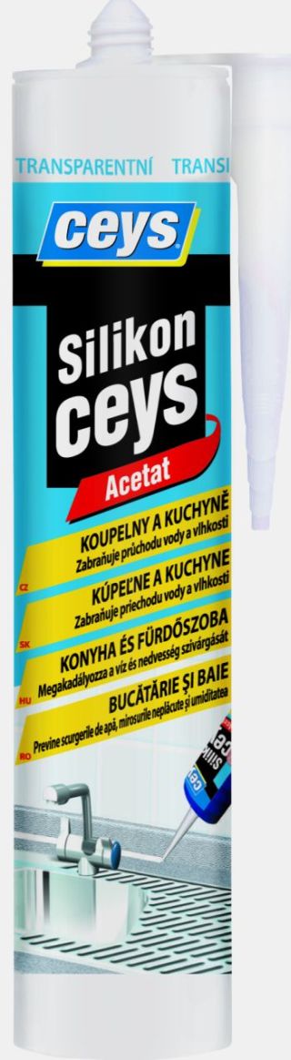 Silikón na kúpeľne a kuchyne 280 ml transparent Ceys