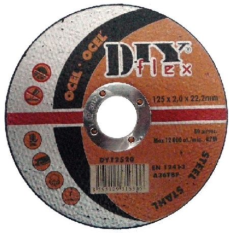 Kotúč rezný 125x1,6 mm na oceľ a nerez DIY