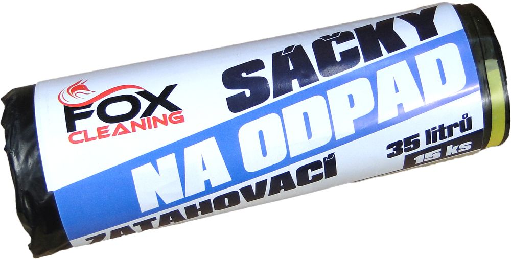 Vrece na odpadky zaťahovacie 35l/15 ks LDPE silné