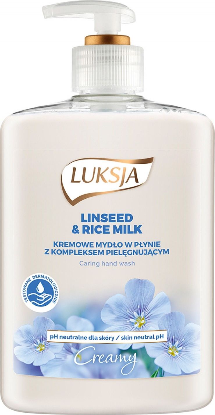 Luxja tekuté mýdlo, povlečení a rýžové mléko, 500 ml