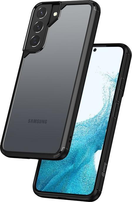 Crong Crong Hybrid Clear Cover – púzdro pre Samsung Galaxy S22+ (čierne)