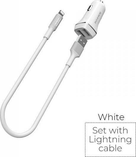Nabíječka Borofone 2x USB-A 2,4 A (BFO-BZ2-L-W)