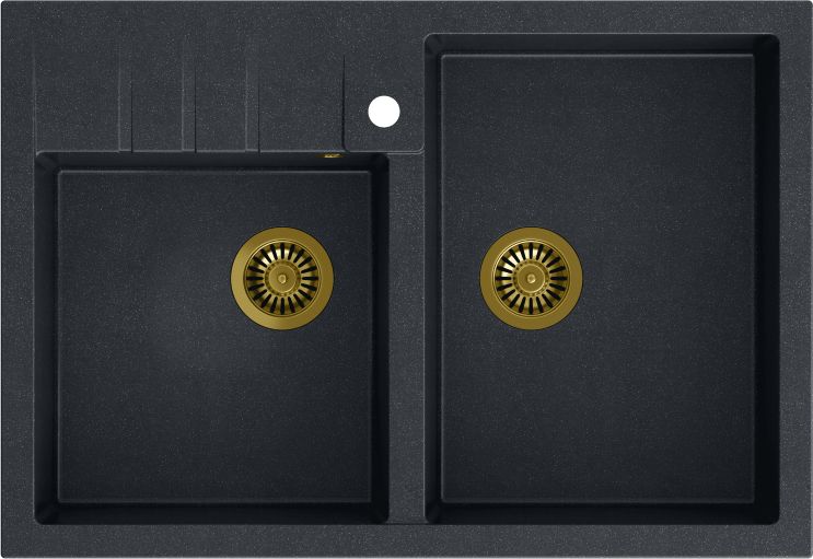 Quadron Bill 120 Graniteq Black Diamond/Elements Sink