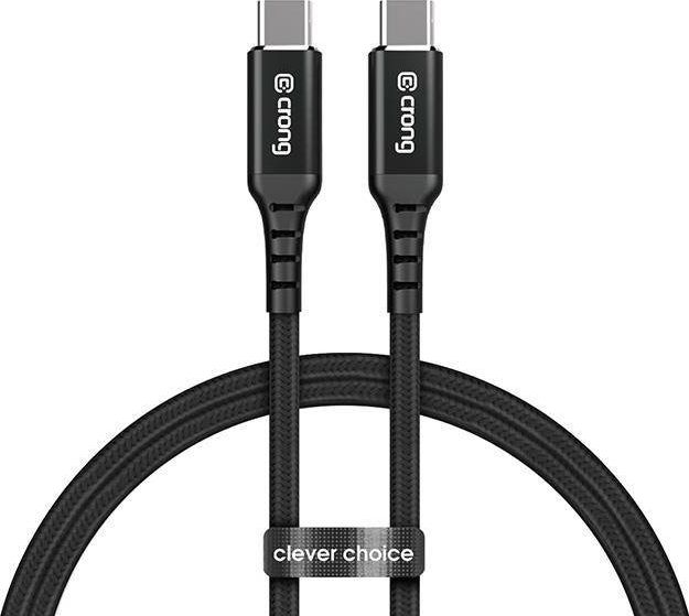Crong USB-C – USB-C kabel 1,5 m černý (CRG-AL15USCC-BLK)