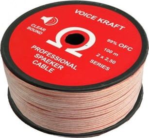 Hlasový kabel Kraft Voice Kraft Omega 2 x 2,5 mm reproduktorový kabel