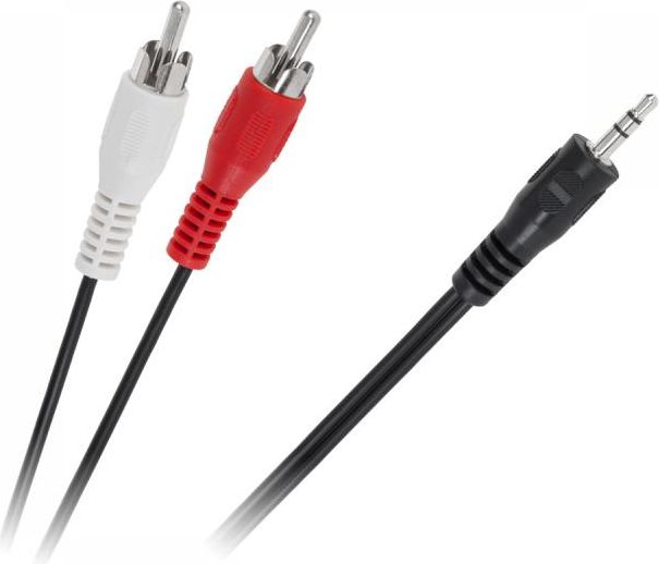 Jack kabel 3,5mm - RCA (Cinch) x2 10m černý (KPO2747-10)