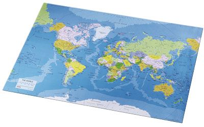 Mapa světa Esselte Primer 400 x 530 mm (32184)