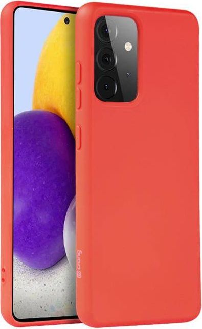 Crong Crong Color Cover – pouzdro pro Samsung Galaxy A72 (červené)