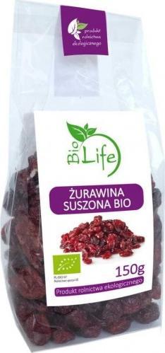 BioLife Sušené bio brusinky BIO 150 g