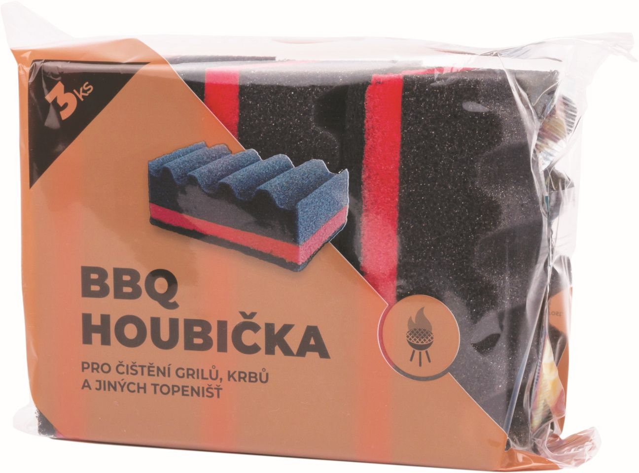 Hubka na čistenie grilov 3 ks SOLO