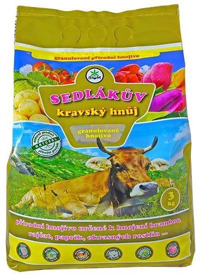Hnojivo prírodné Sedlákov kravský hnoj 3 kg