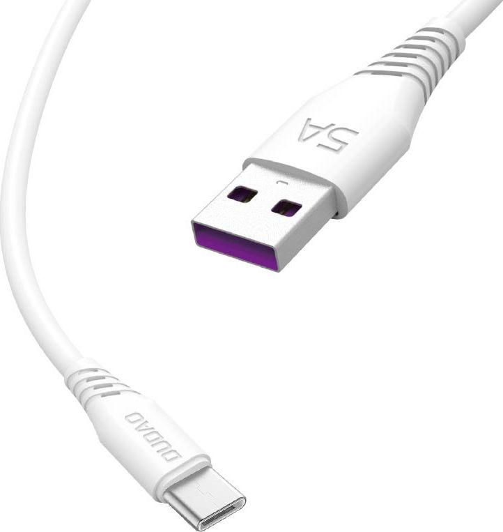 Dudao USB-A USB kábel-USB-C 2 M White (6970379614785)