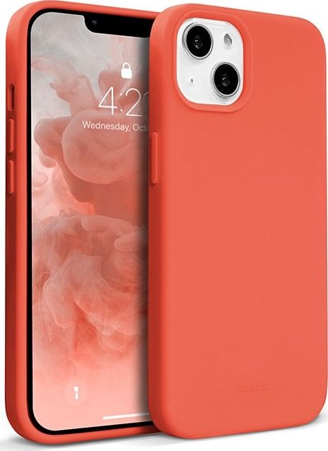 Barevný kryt Crong Crong – obal na iPhone 13 (korálový)