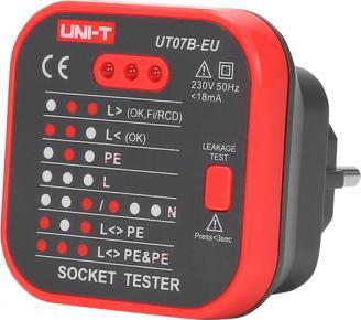 Uni-T Tester zásuvek s funkcí kontroly RCD UT-07B-EU UNI-T