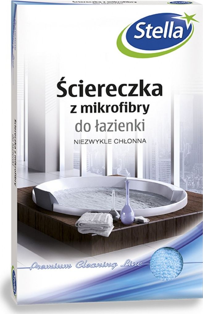 Stella STELLA utěrka z mikrovlákna, do koupelny, 1 ks, mix