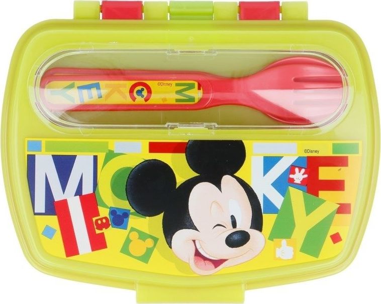 Mickey Mouse - Lunchbox so sadou príborov univerzálny