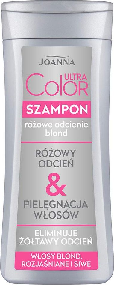 Joanna Ultra Color System Pink šampón pre blond, odfarbené a šedivé vlasy 200 ml