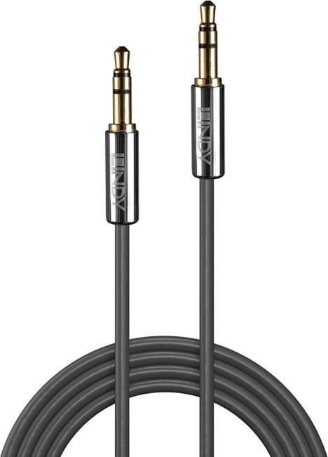 Lindy Jack 3,5mm kabel - Jack 3,5mm 1m stříbrný (35321)
