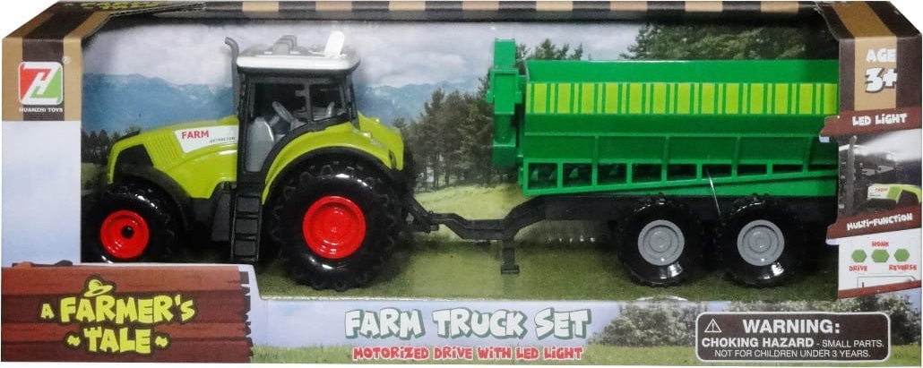 Švédský traktor s přívěsem