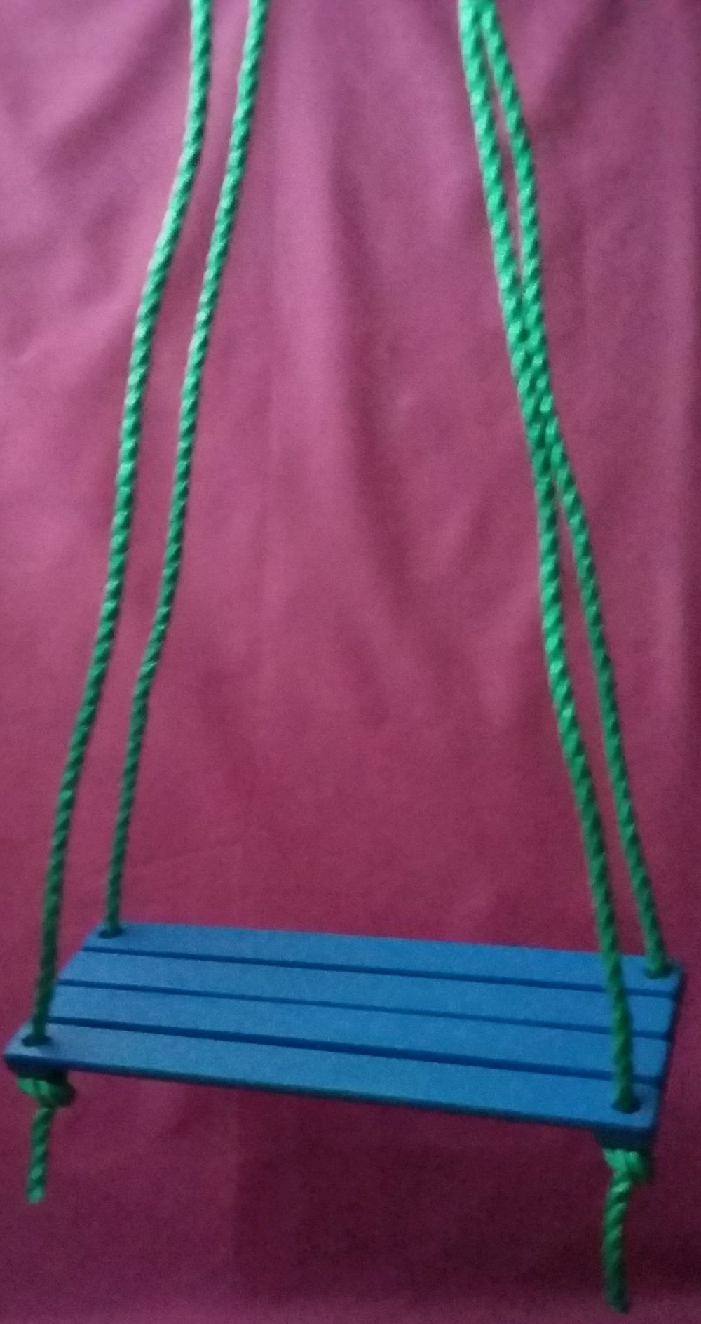 Hojdačka detská sedátko drevo farebná 40x15 cm