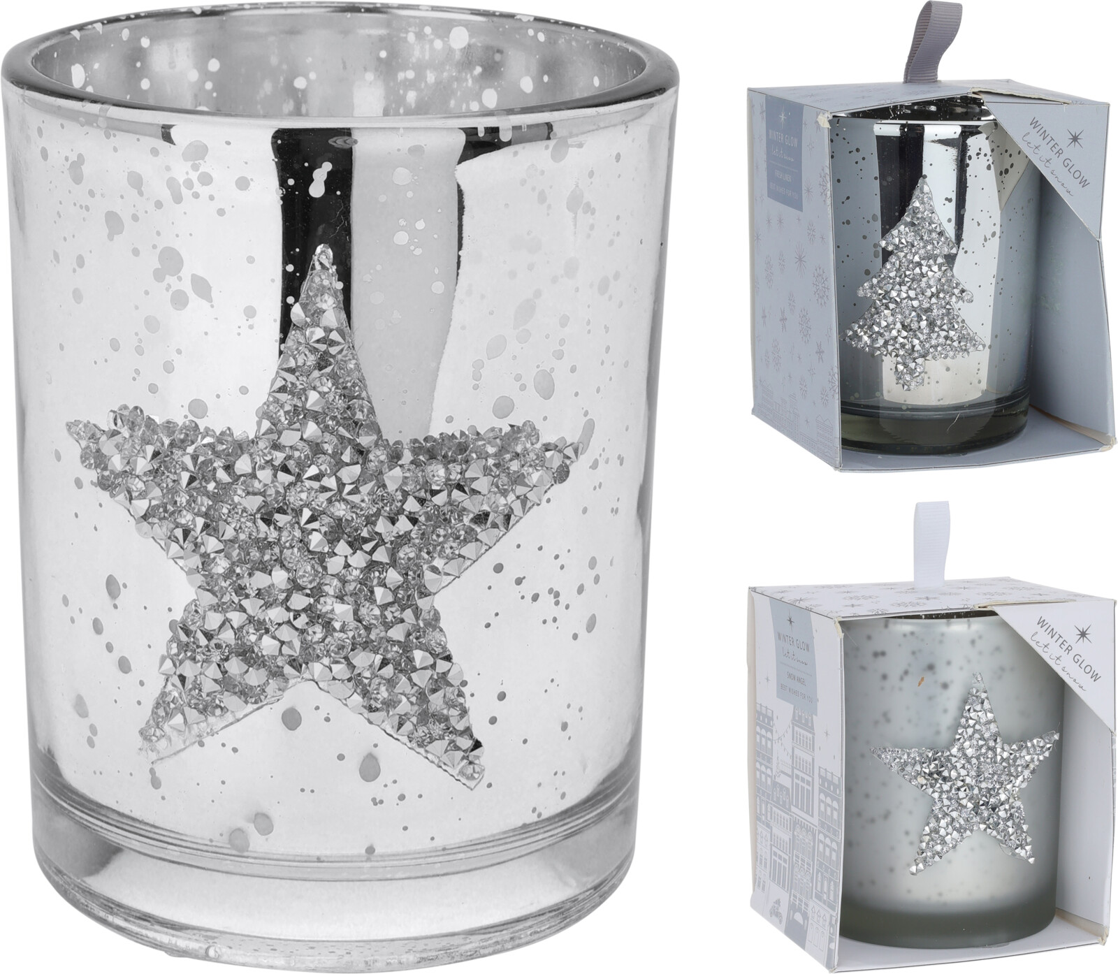 Sviečka Vianočné WINTER GLOW v skle 200 g