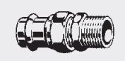 Vsuvka Viega Union vnější závit 22 mm x 3/4 bronz (379414)