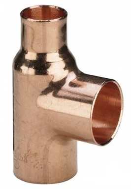 Viega Tee pájela 18x15x15mm 101053