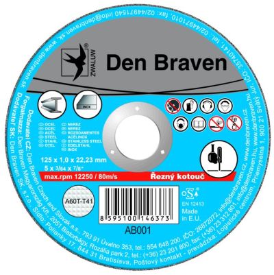 Kotúč rezný 230x1,9x22,23 mm na oceľ a nerez Den Braven