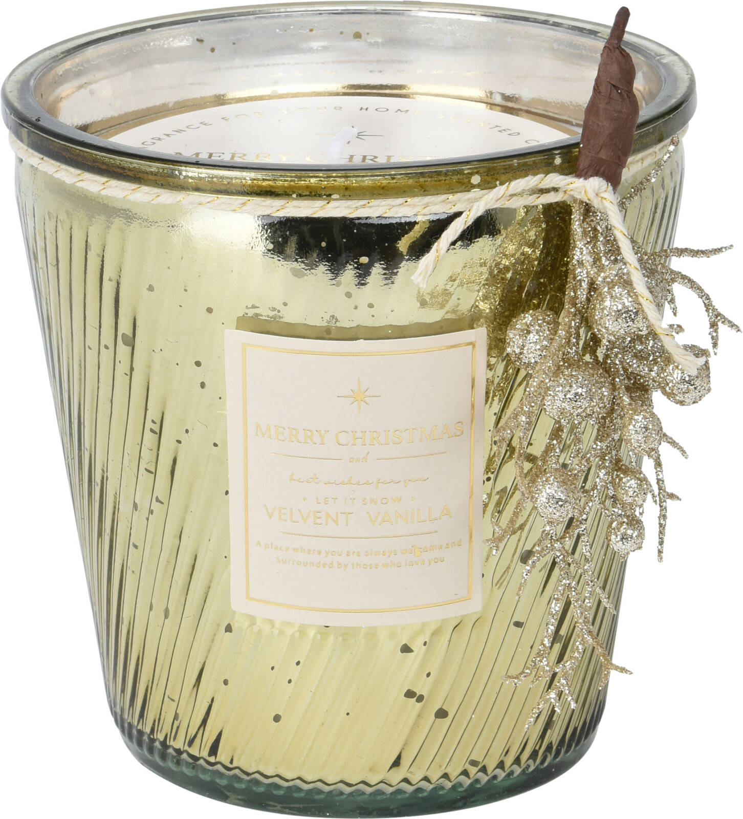 Sviečka vonná Vianočná v skle 11 cm