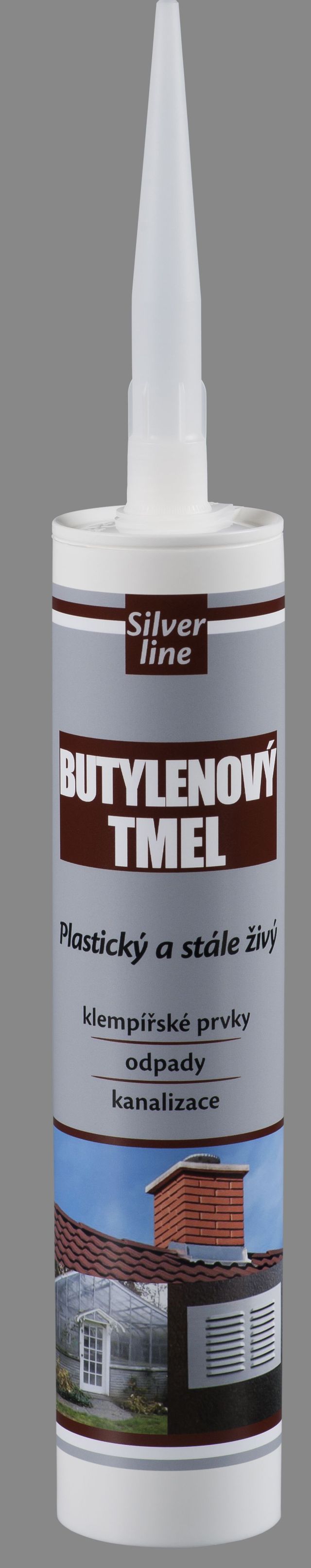 Tmel stavebný 310 ml butylénový sivý