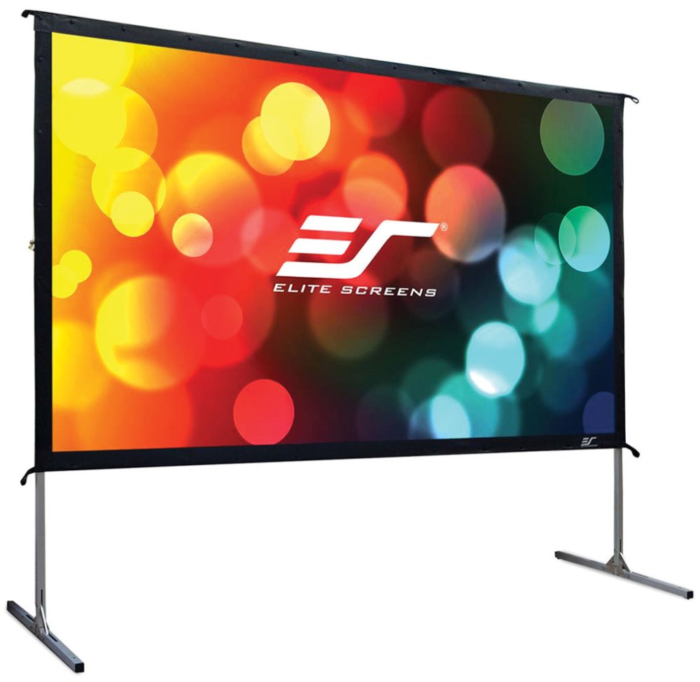ELITE SCREENS plátno mobilní outdoor stativ 135  (342,9 cm)/ 16:9/ 168,1 x 299 cm/ hliníkový rám/ Gain 1,1/ CineWhite