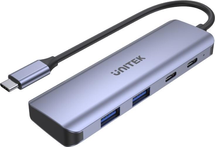 UNITEK HUB USB-C H1107Q; USB-A x2 USB-C x2