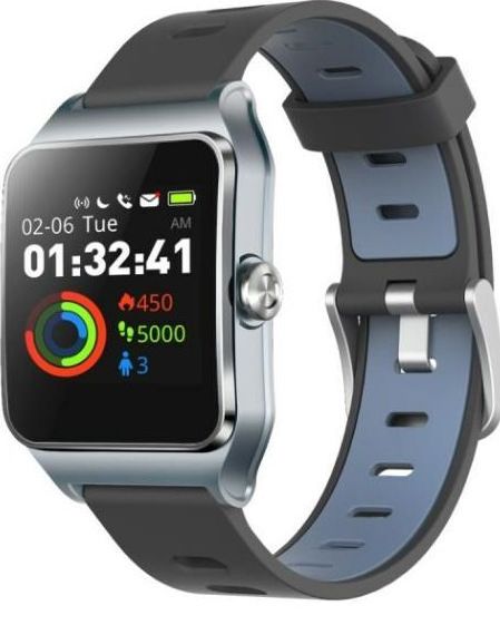 Smartwatch Umax U-Band P1 PRO Czarno-niebieski (UB523)