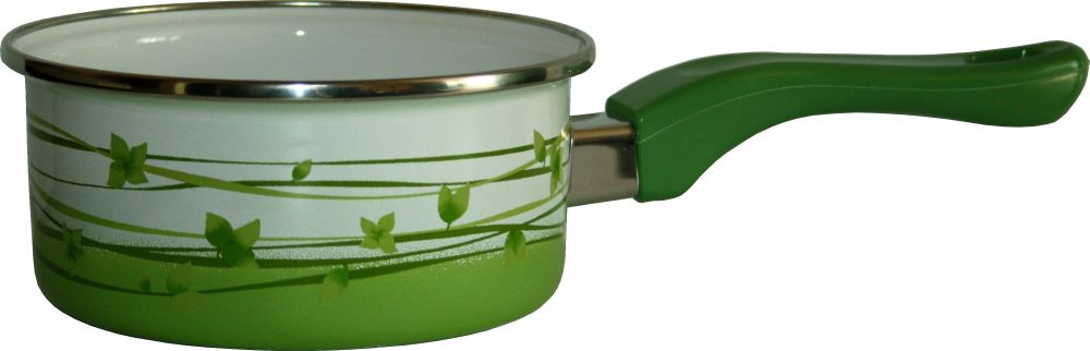Rajnica smalt 1 l dekor lístkov 14 cm