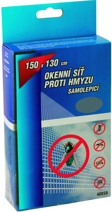Sieť okenná 150x90 cm šedá