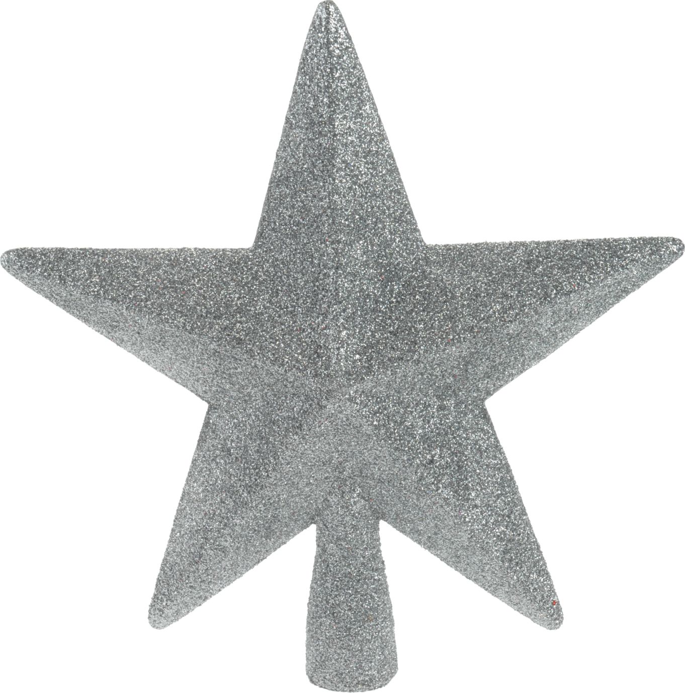 Špice vianočné 19 cm hviezda strieborná