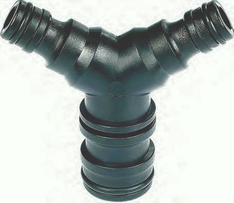 Roztrojka redukčná Y 1"-1/2"-1/2" plast