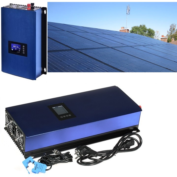 Solarmi GridFree 2000M solárna elektráreň: 2kW GTIL menič s limiterom + 8x 385Wp solárny panel, mono, čierny