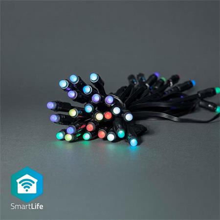 NEDIS Wi-Fi chytré dekorativní LED/ RGB/ 48 LED s/ Android & iOS/ Nedis® SmartLife/ 10,8 m