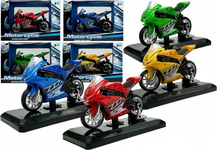 Sportovní motocykl LEANToys se zvuky 1:18 4 barvy